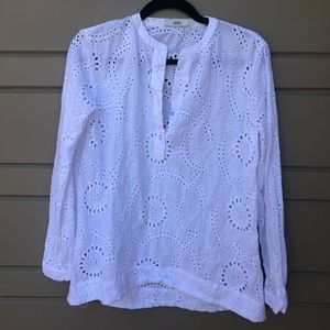 0039 Italy Eyelet Blouse